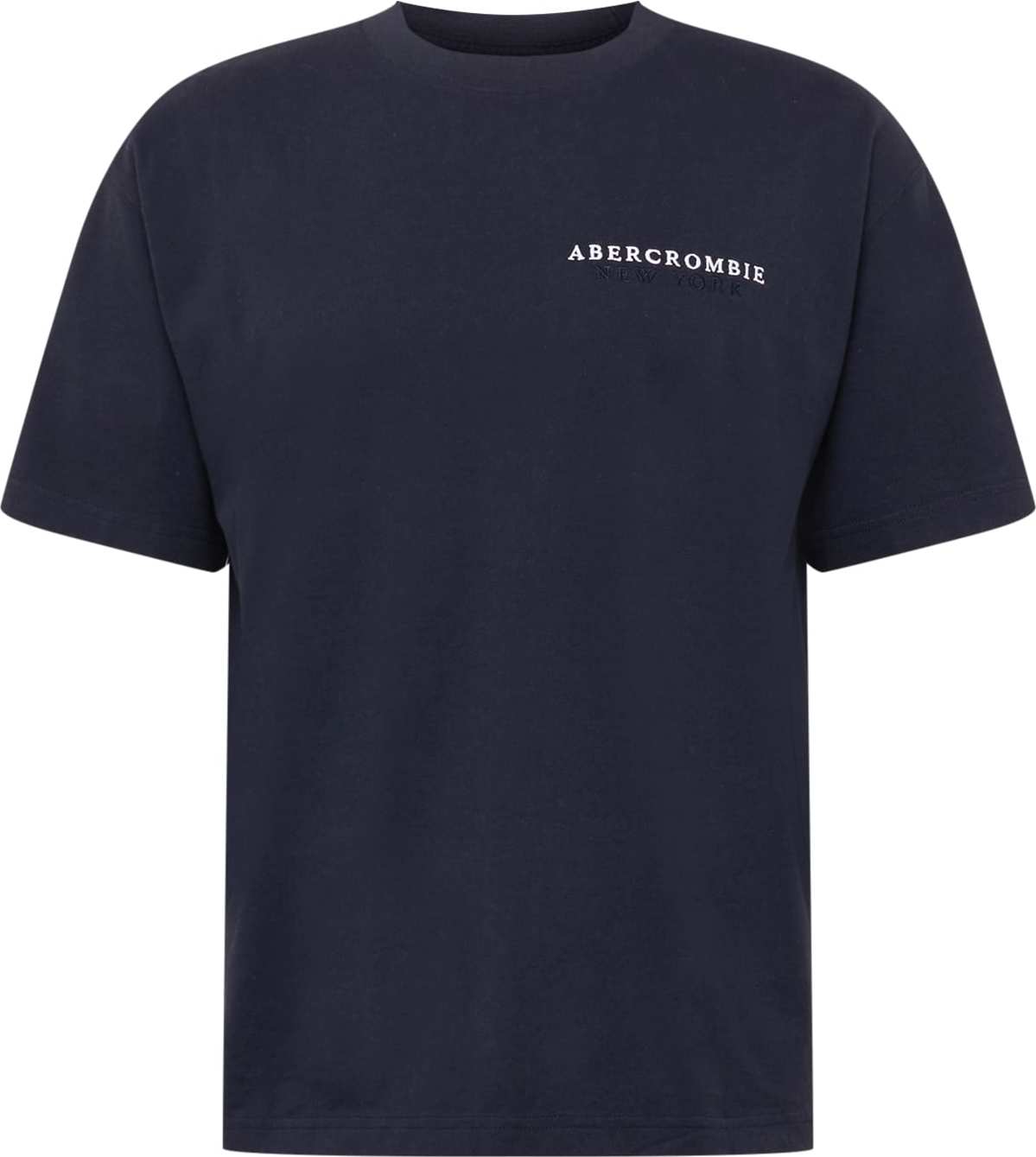 Abercrombie & Fitch Tričko noční modrá / bílá
