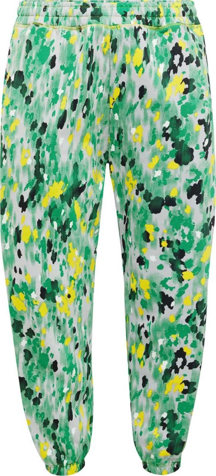 ADIDAS BY STELLA MCCARTNEY Sportovní kalhoty žlutá / světle zelená / černá / bílá