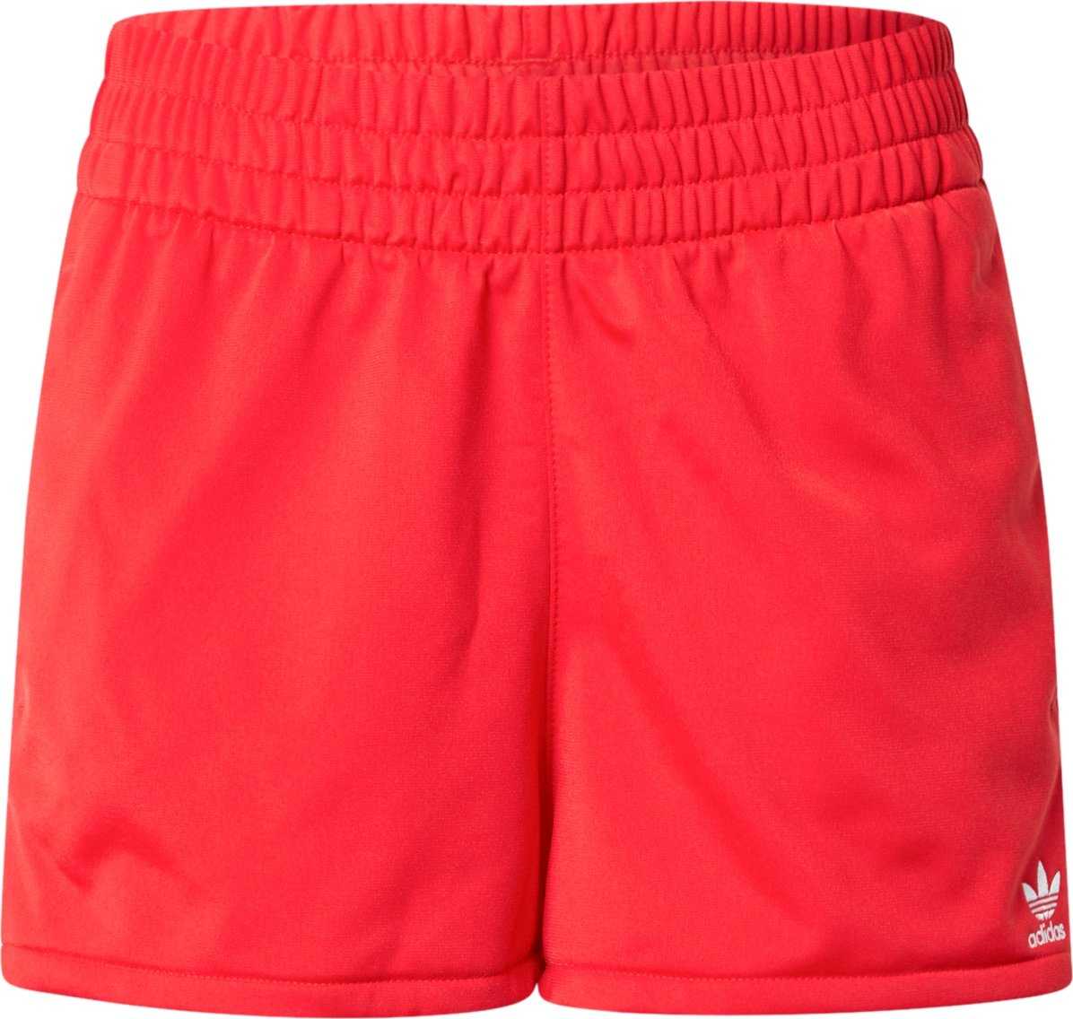 ADIDAS ORIGINALS Kalhoty oranžově červená / bílá