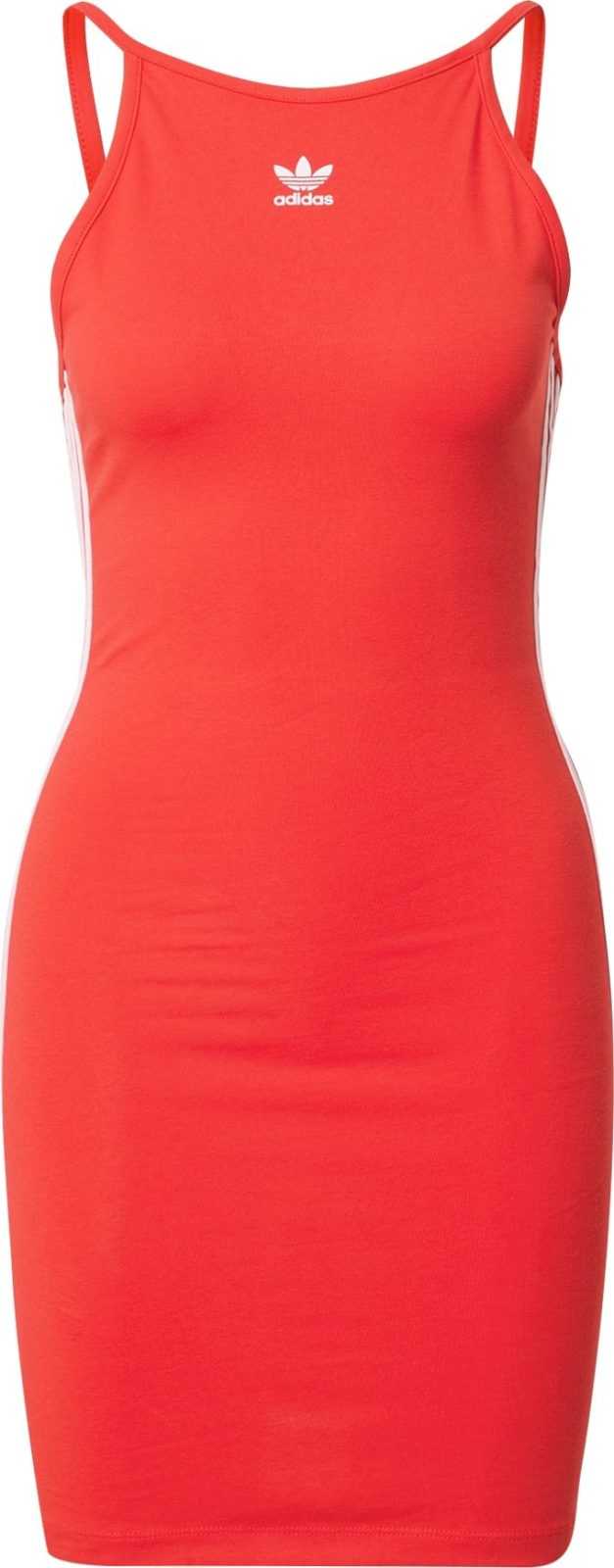ADIDAS ORIGINALS Letní šaty světle červená / bílá