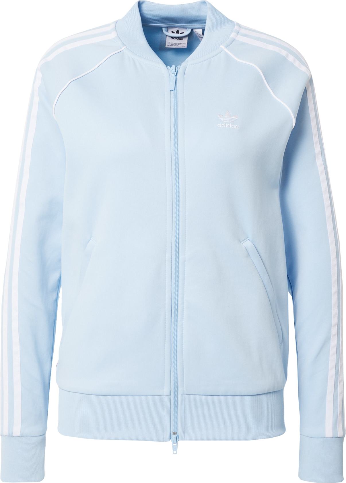 ADIDAS ORIGINALS Mikina světlemodrá / bílá