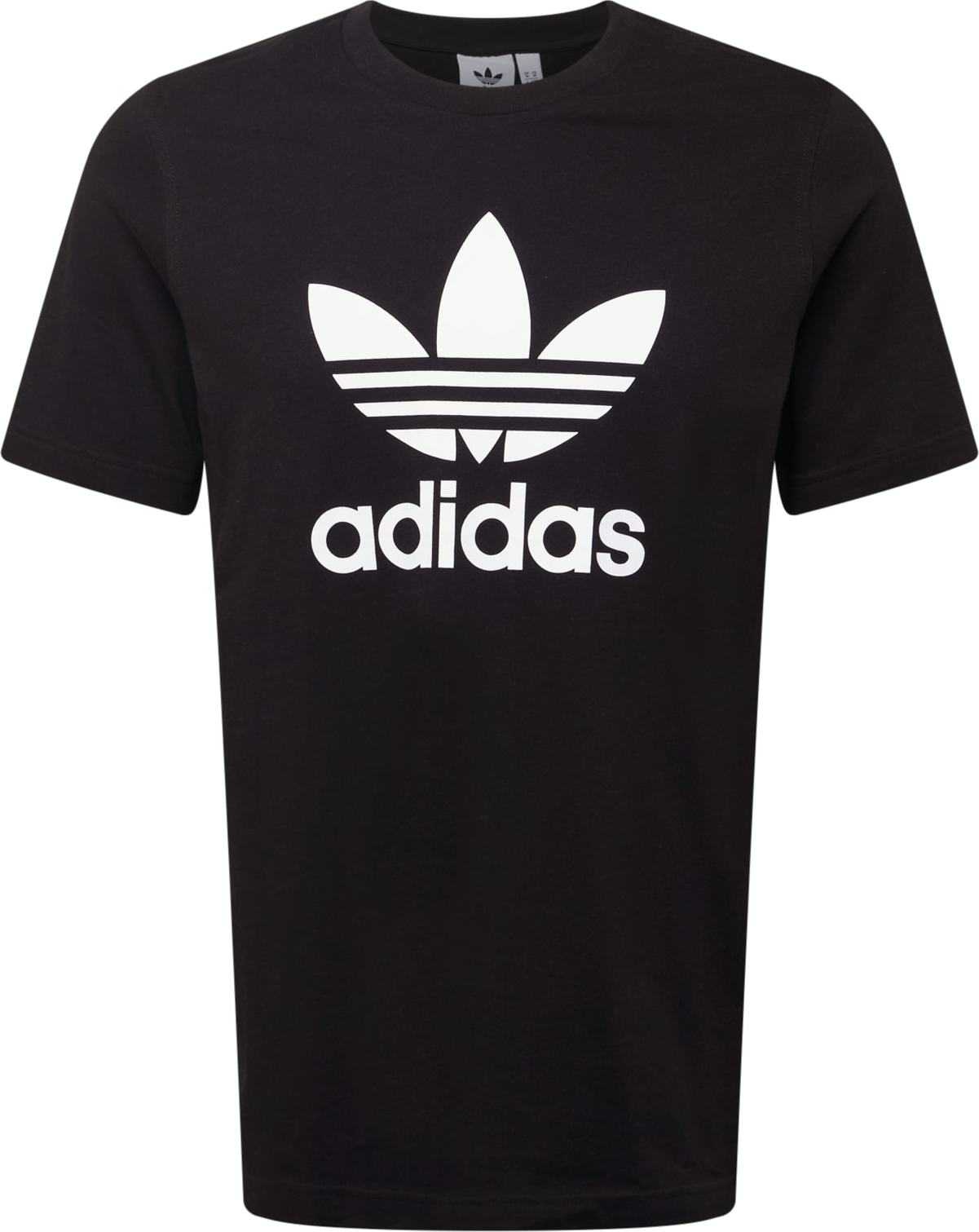 ADIDAS ORIGINALS Tričko černá / bílá