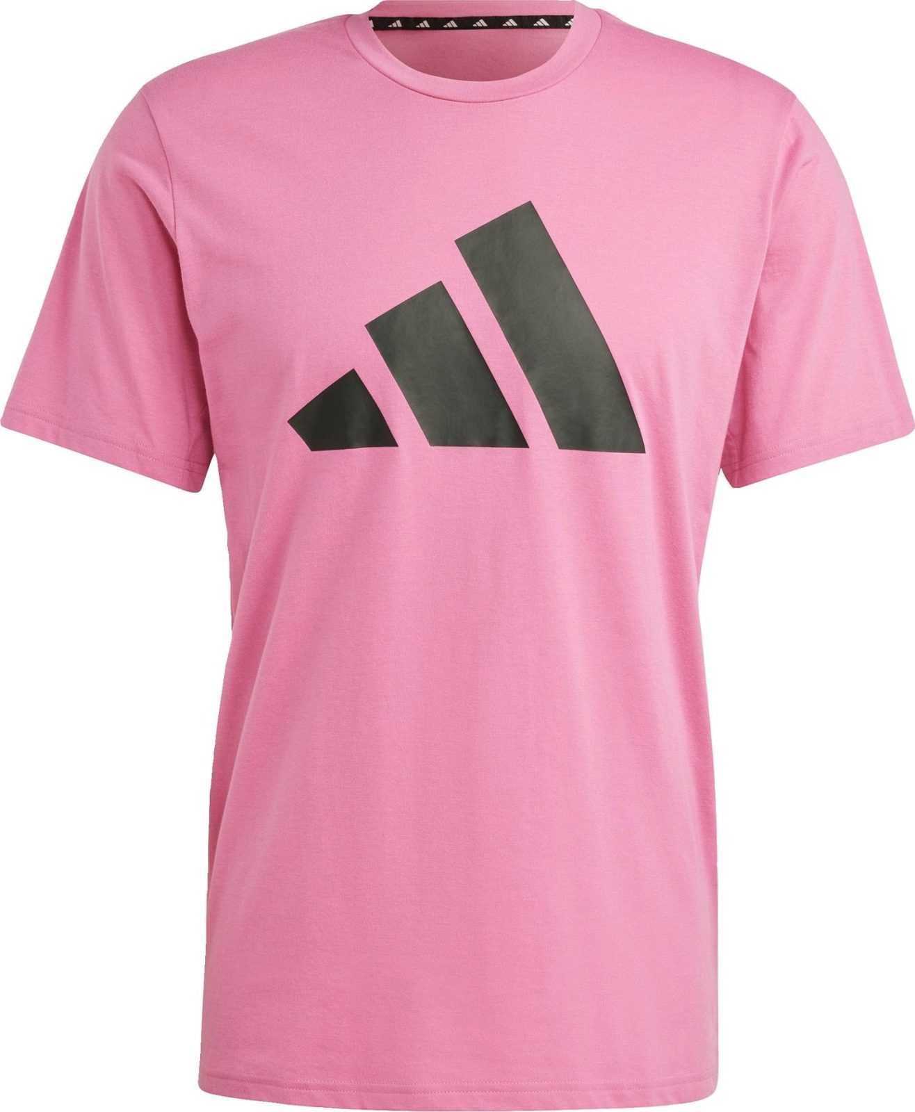 ADIDAS PERFORMANCE Funkční tričko růžová / černá