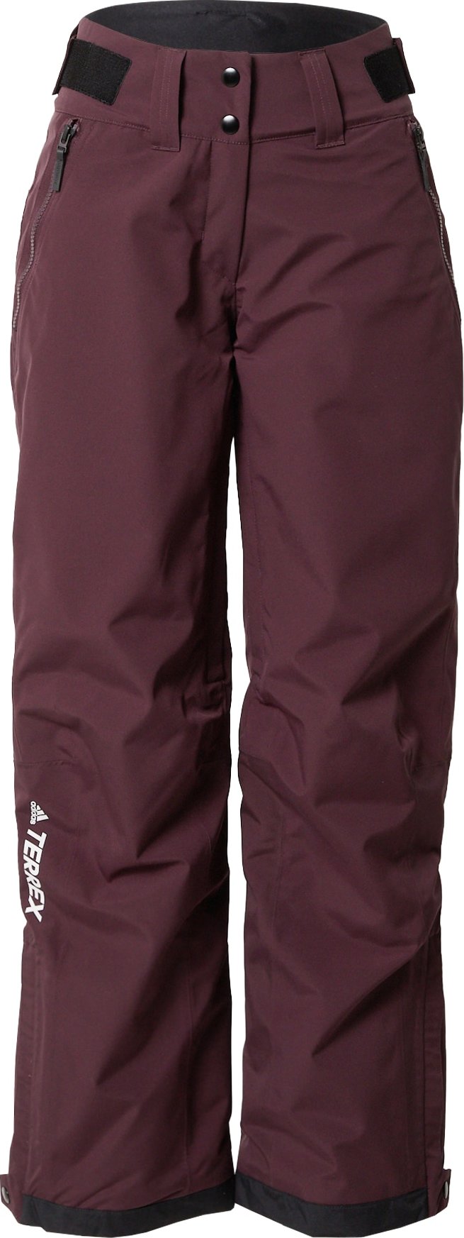 ADIDAS TERREX Outdoorové kalhoty 'Resort' burgundská červeň / černá / bílá