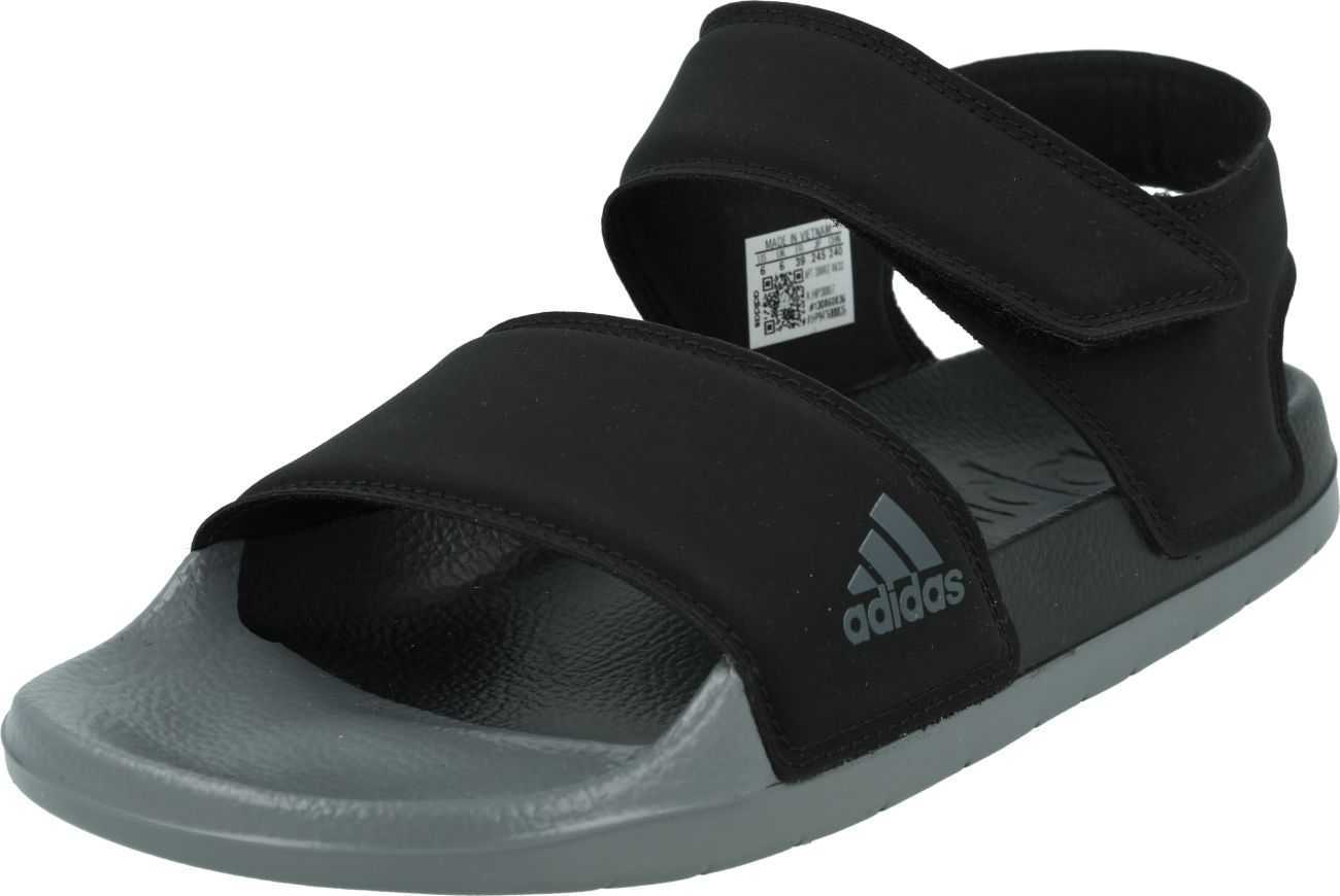 ADIDAS SPORTSWEAR Sandály 'ADILETTE' šedá / černá