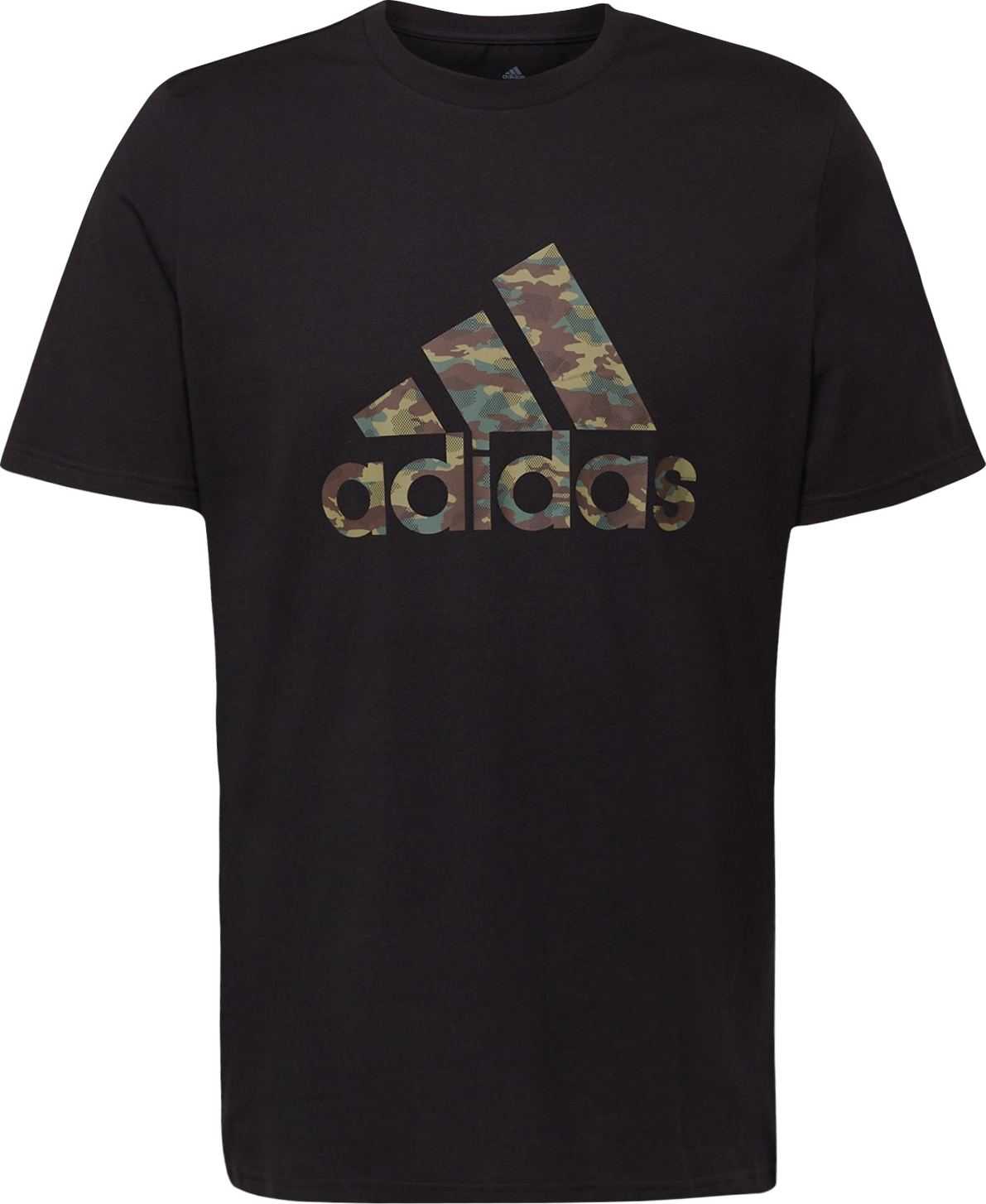 ADIDAS SPORTSWEAR Funkční tričko hnědá / světle hnědá / nefritová / černá