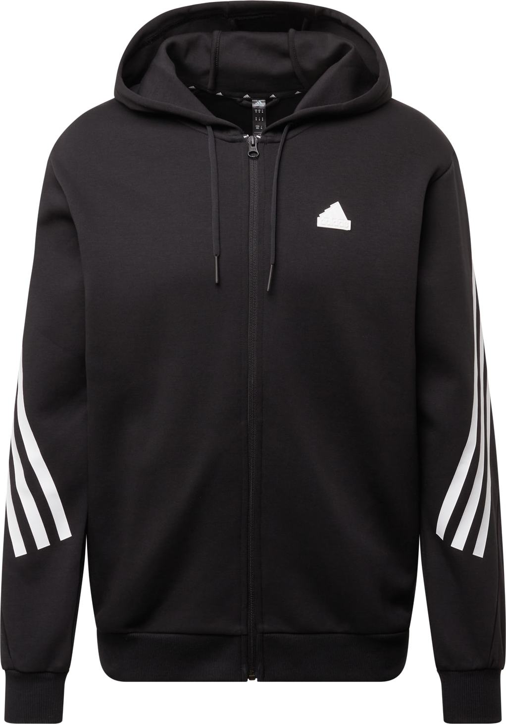 ADIDAS SPORTSWEAR Sportovní mikina černá / bílá