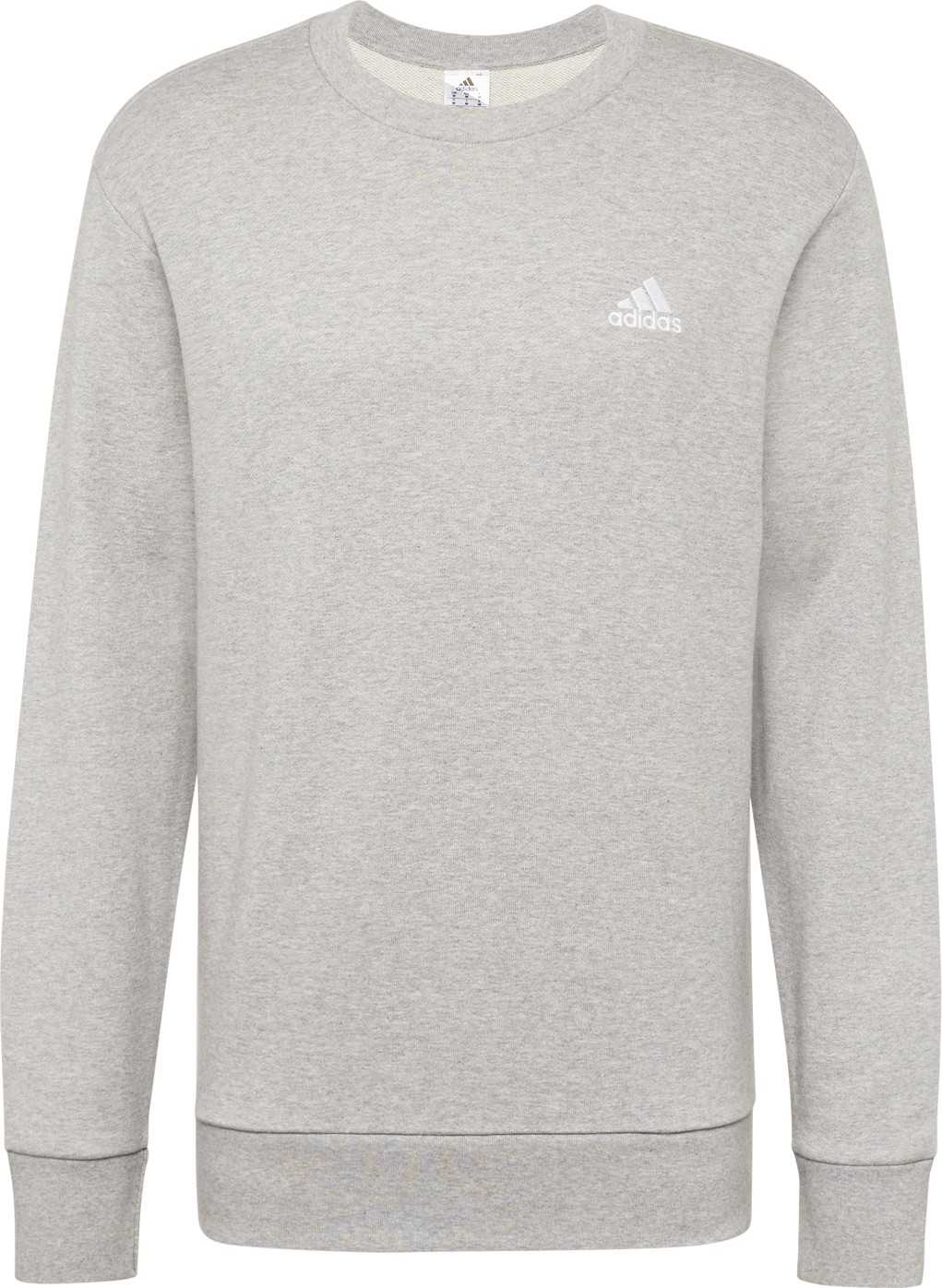 ADIDAS SPORTSWEAR Sportovní mikina šedá / bílá