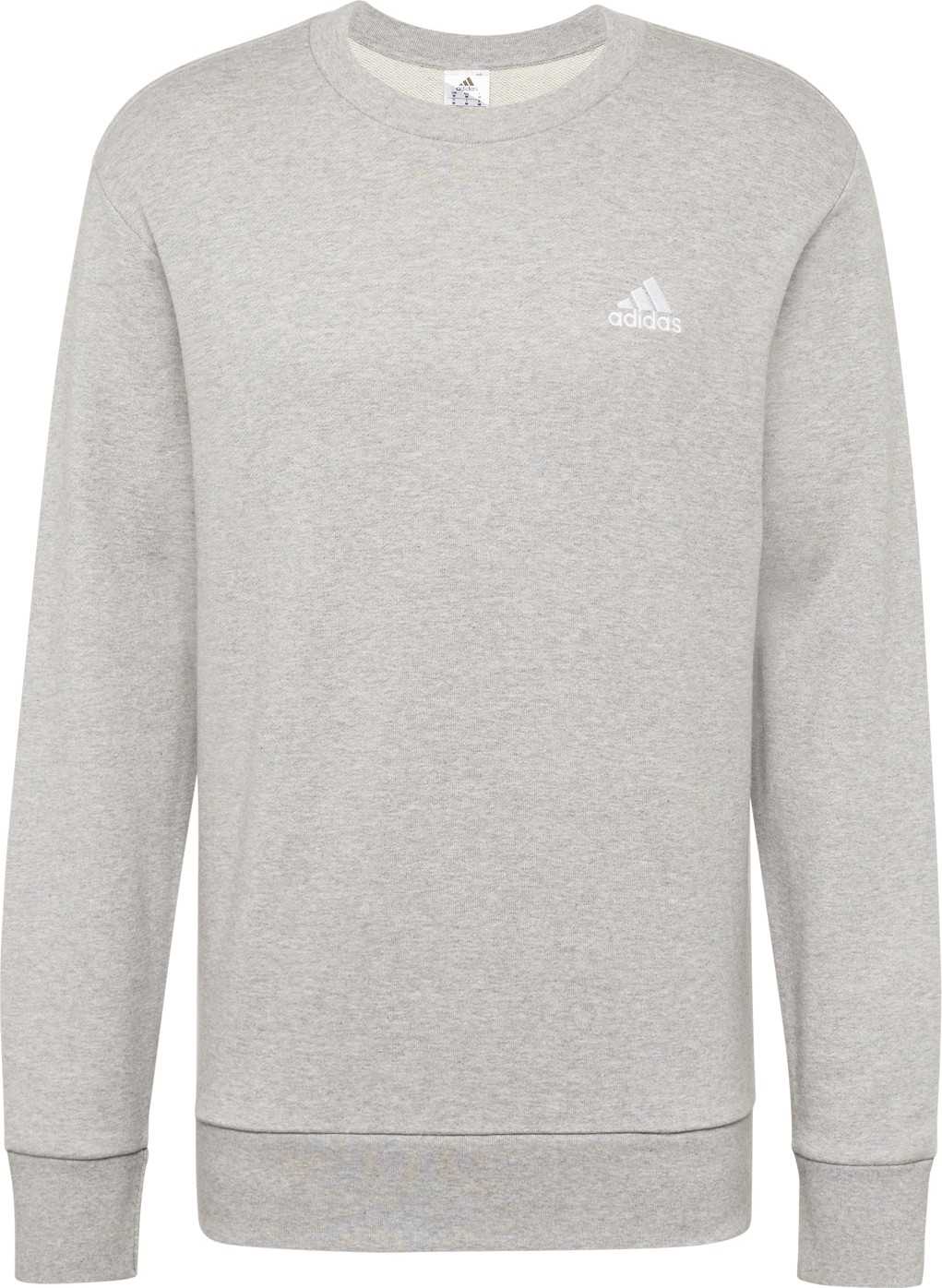 ADIDAS SPORTSWEAR Sportovní mikina šedá / bílá