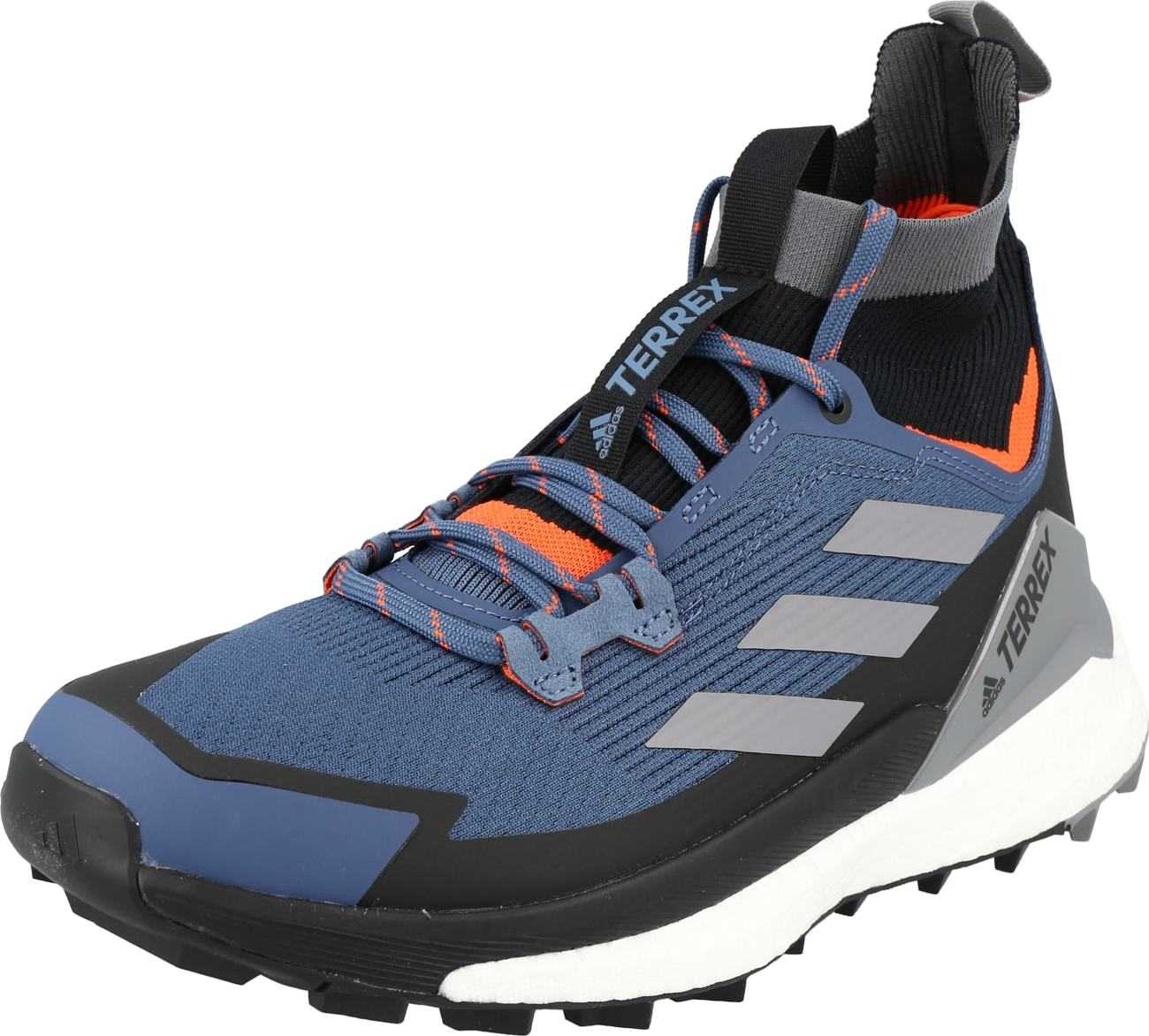 ADIDAS TERREX Kozačky 'Free Hiker 2' tmavě modrá / oranžová / černá