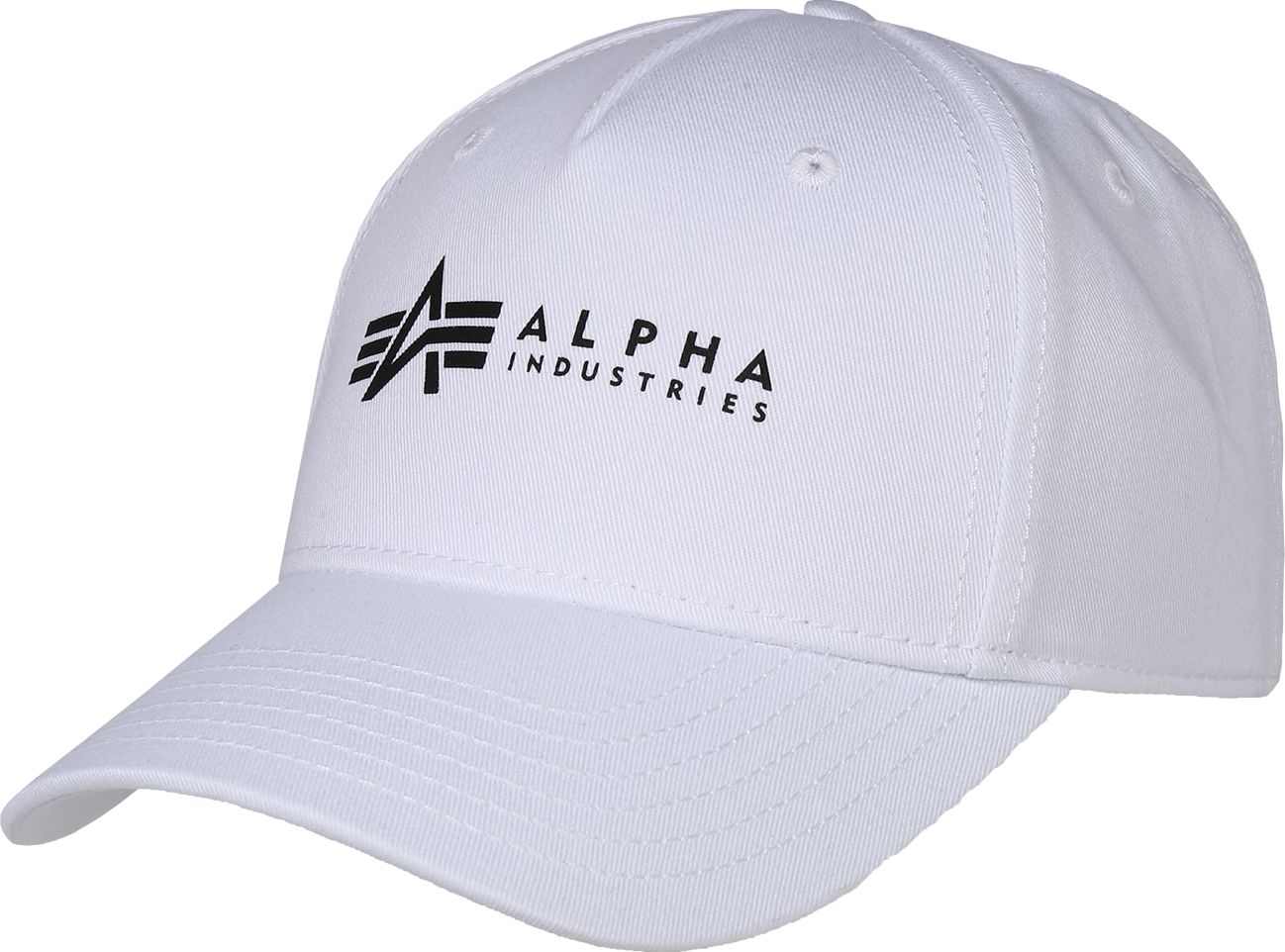 ALPHA INDUSTRIES Kšiltovka 'Alpha' bílá