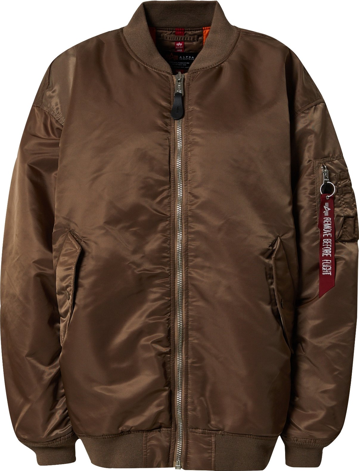 ALPHA INDUSTRIES Přechodná bunda 'Ma-1' hnědá