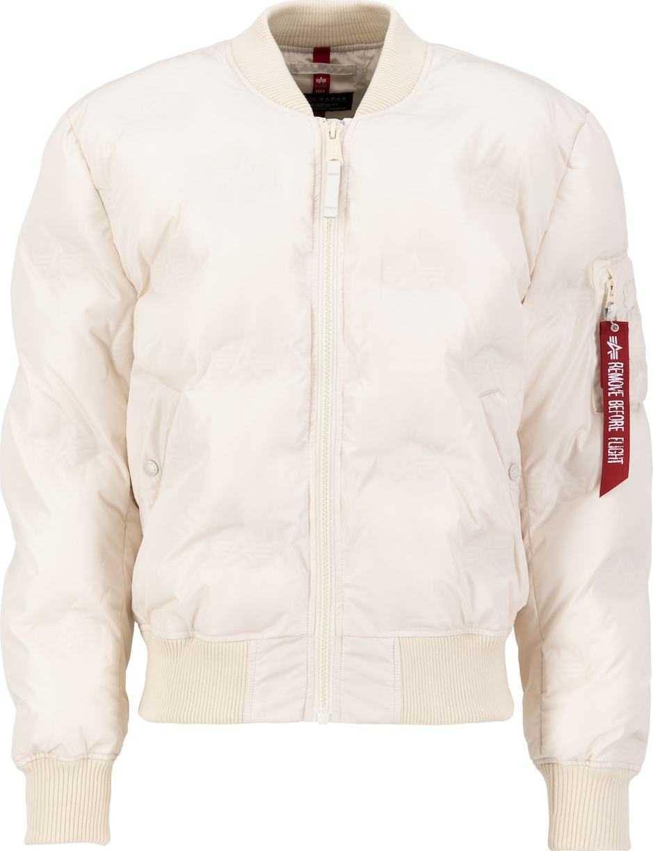 ALPHA INDUSTRIES Přechodná bunda oranžová / červená / černá / bílá