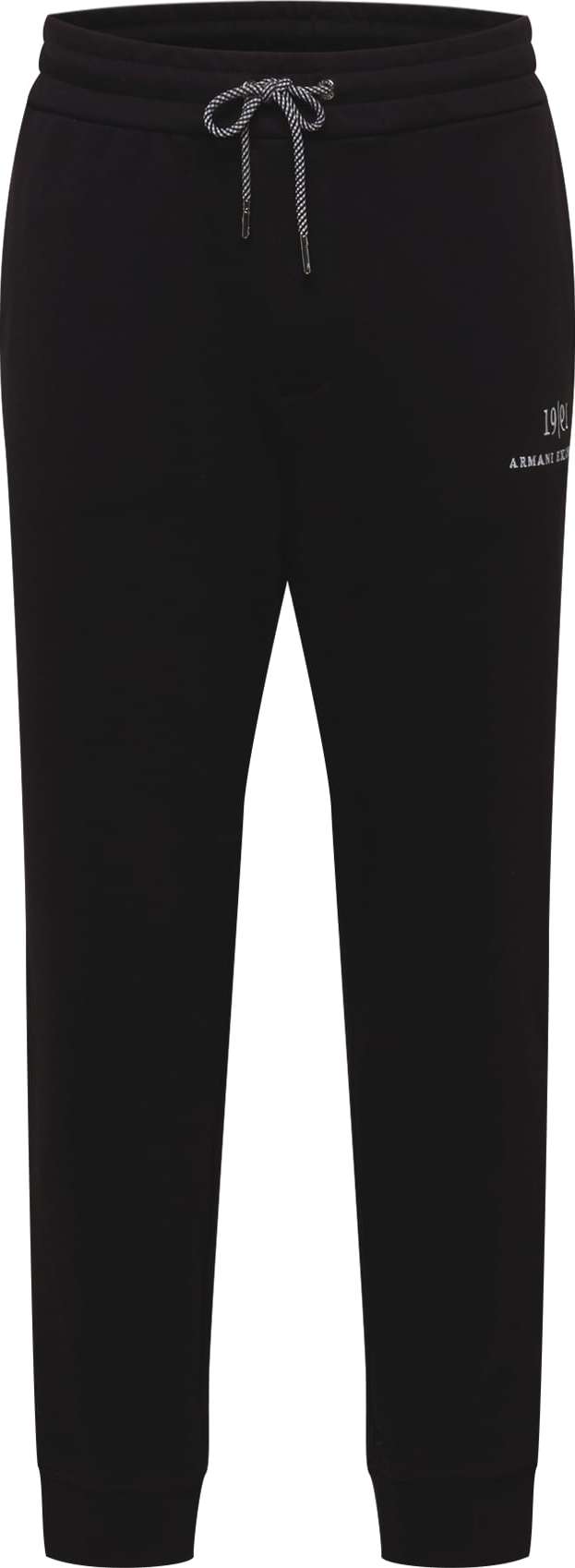 ARMANI EXCHANGE Kalhoty černá / bílá
