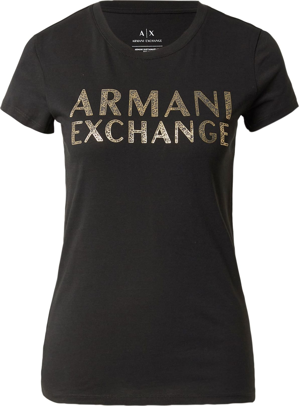 ARMANI EXCHANGE Tričko černá
