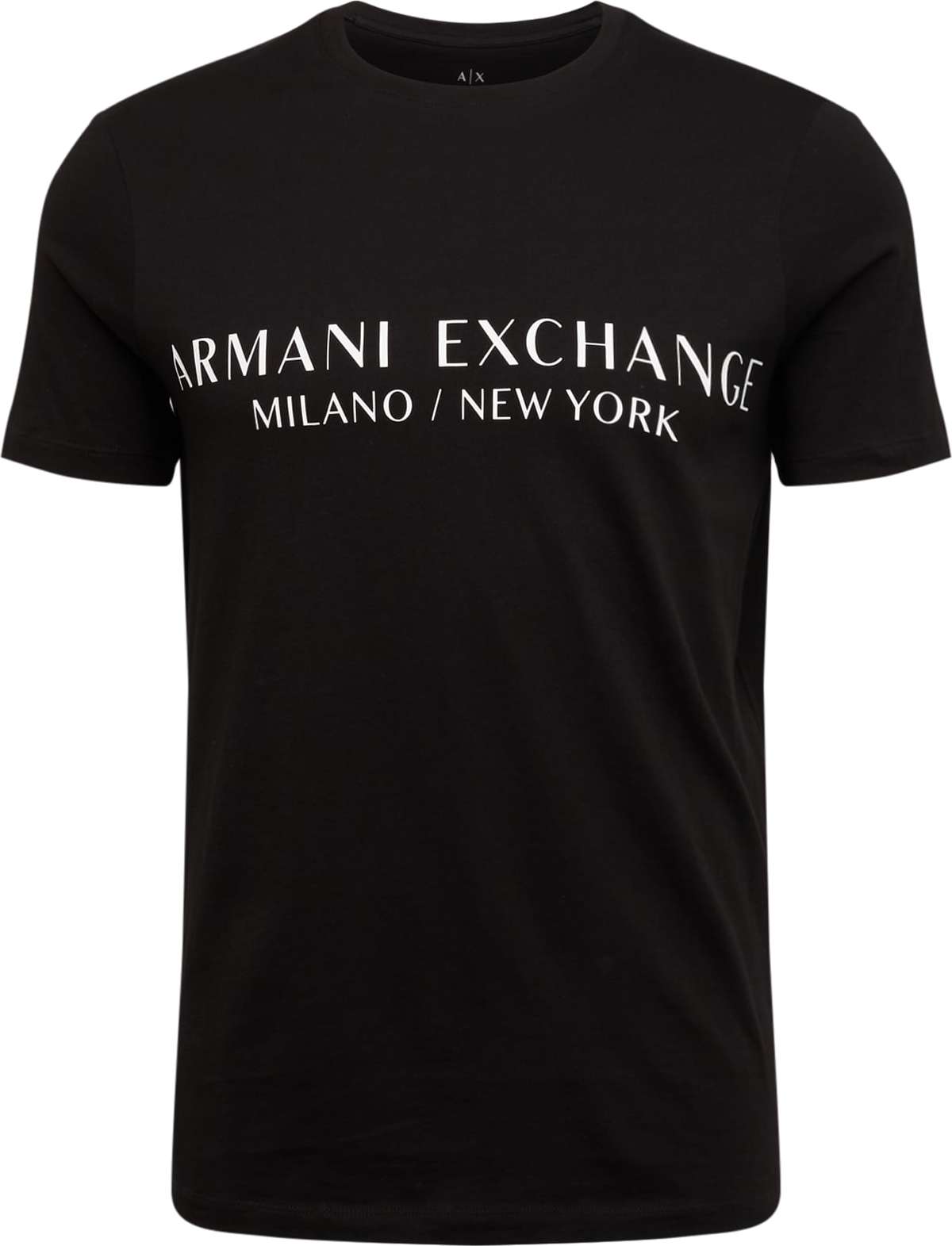 ARMANI EXCHANGE Tričko černá / bílá