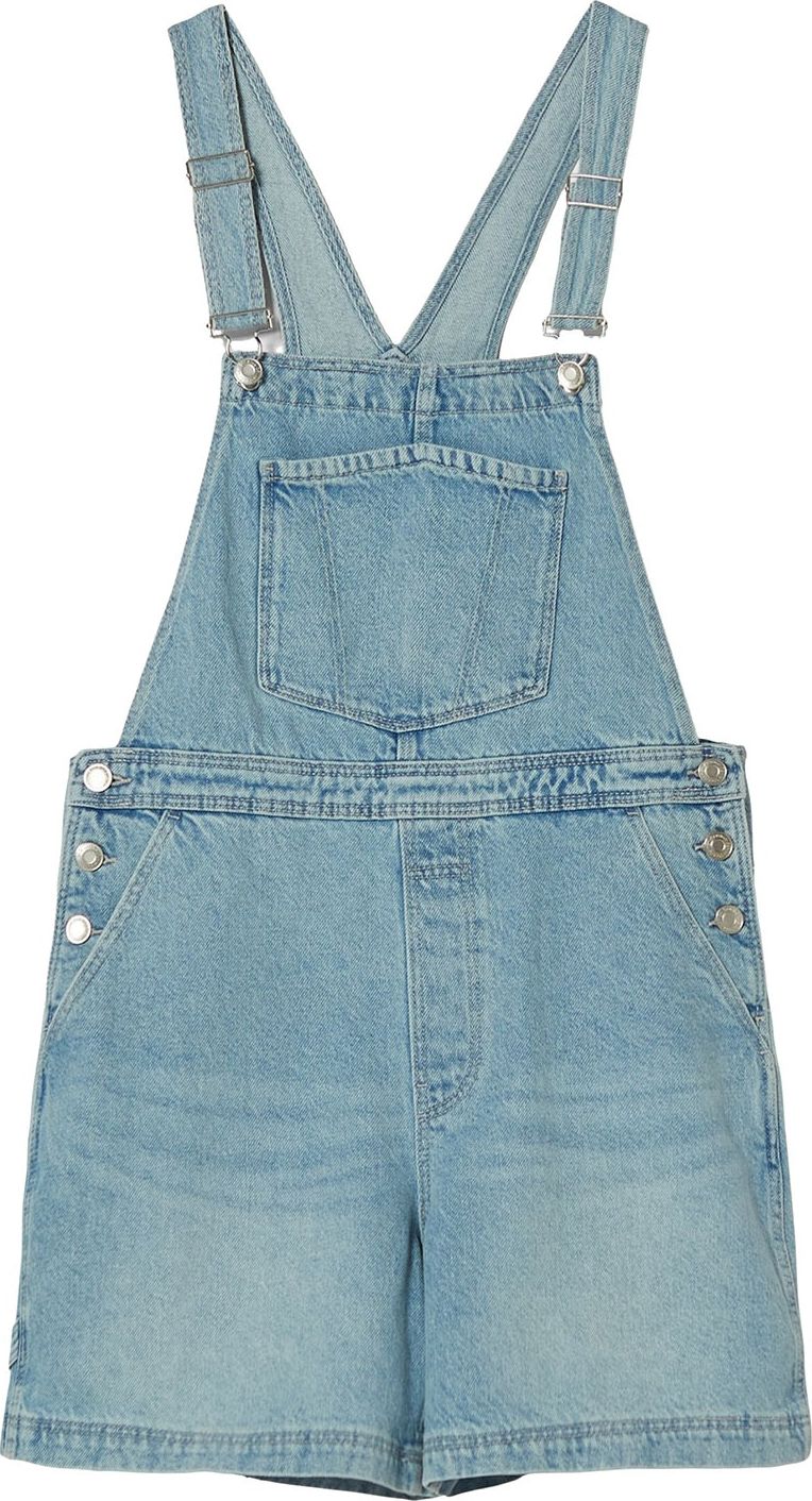 Bershka Džíny s laclem světlemodrá