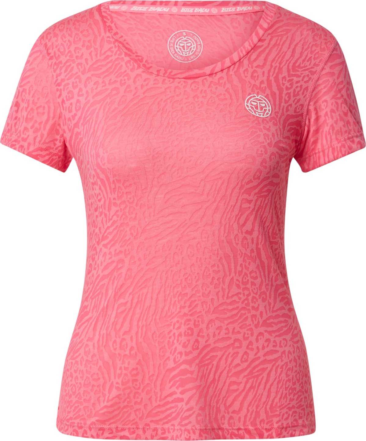 BIDI BADU Funkční tričko 'Anni' pink / světle růžová / bílá