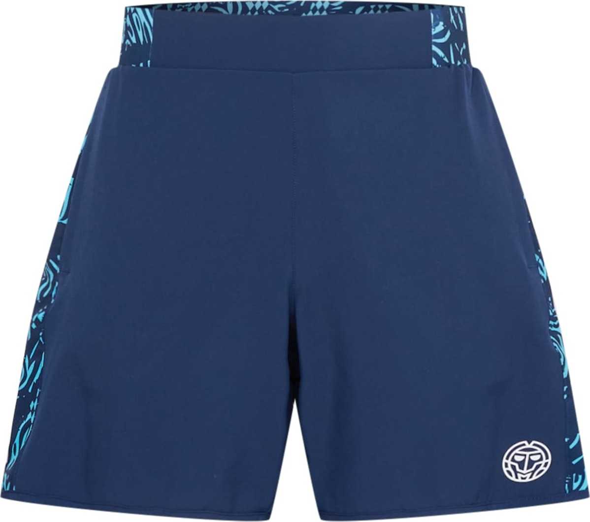 BIDI BADU Sportovní kalhoty 'Tulu 7' marine modrá / azurová modrá / bílá