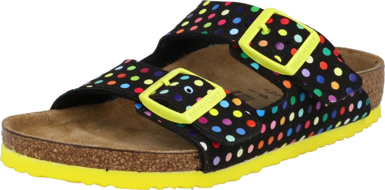 BIRKENSTOCK Sandály 'Arizona' světlemodrá / zelená / červená / bílá