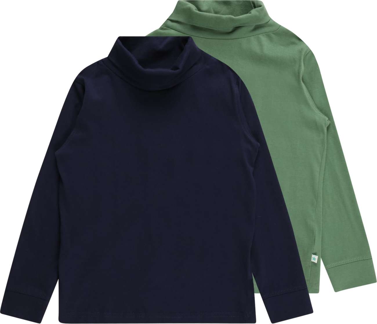 BLUE SEVEN Tričko ultramarínová modř / tmavě zelená