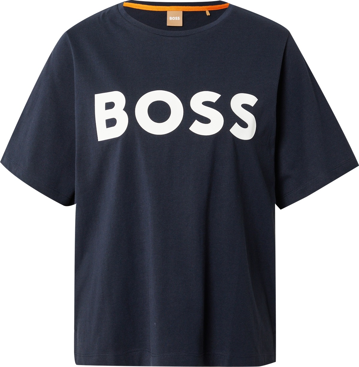 BOSS Orange Oversized tričko 'Etey' marine modrá / bílá