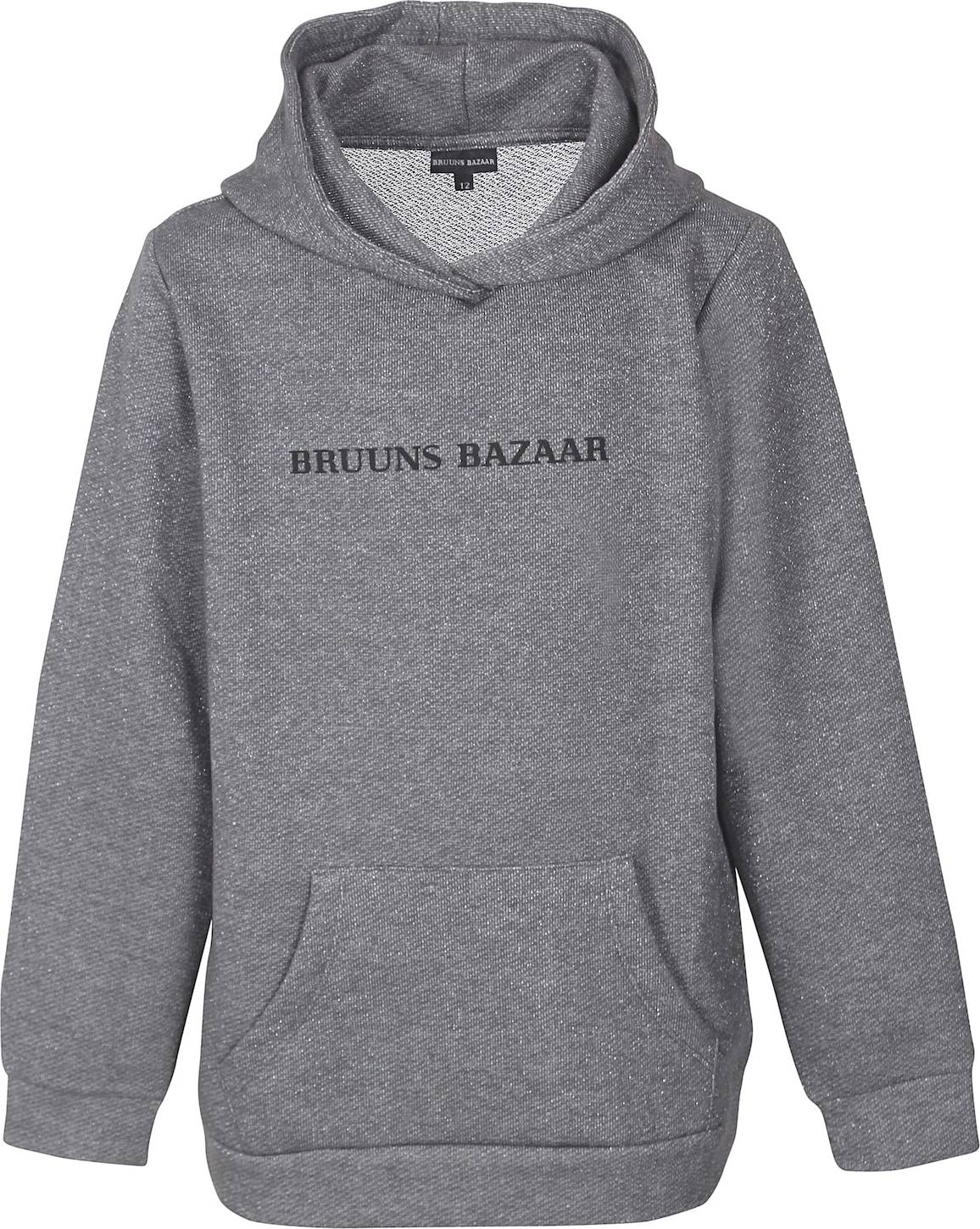 Bruuns Bazaar Kids Mikina 'Dorthea' tmavě šedá / černá