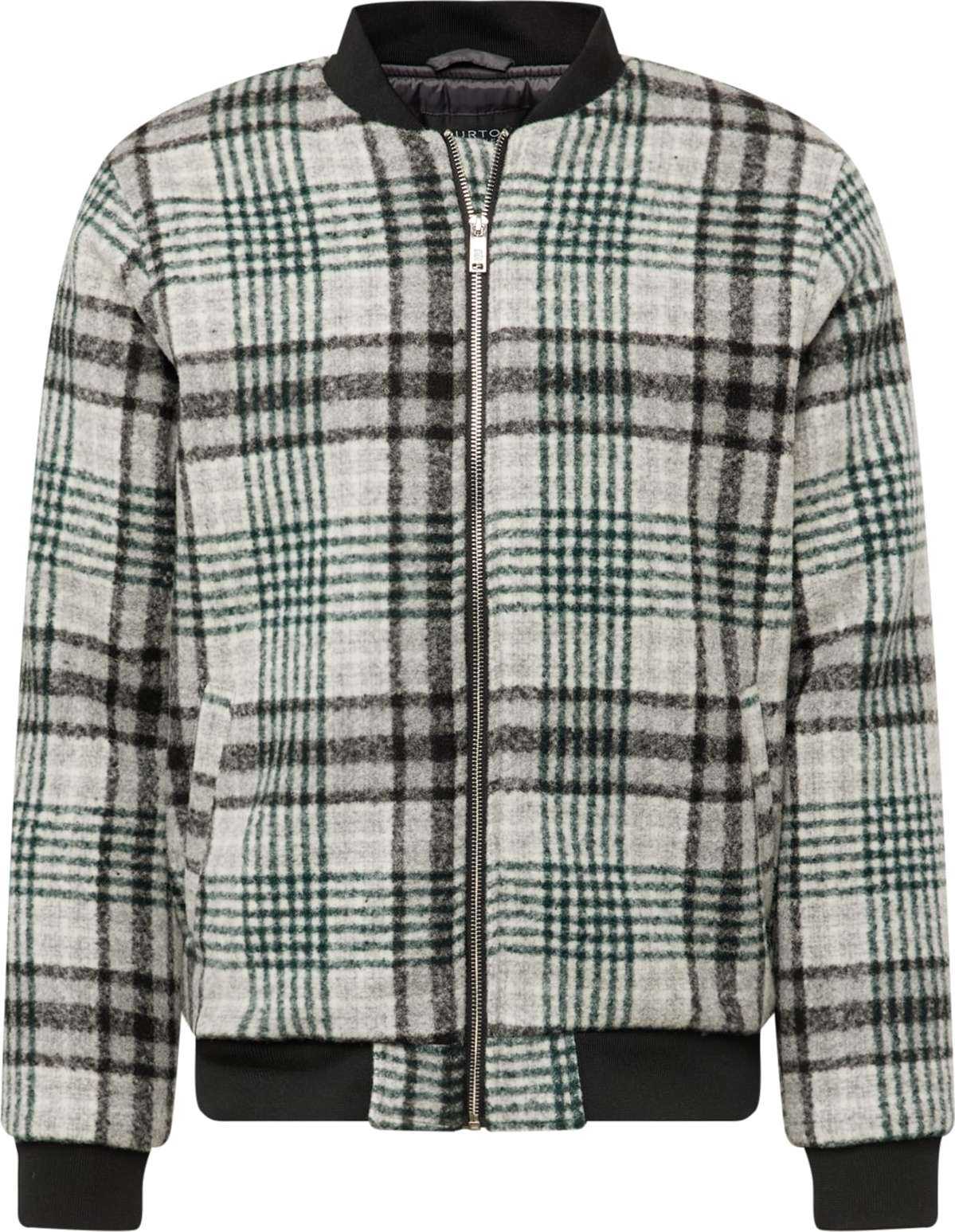 BURTON MENSWEAR LONDON Přechodná bunda antracitová / světle šedá / tmavě zelená / černá