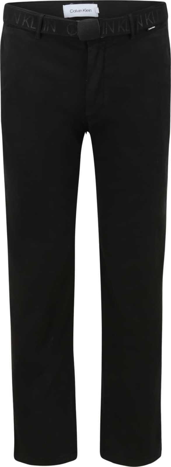 Calvin Klein Big & Tall Chino kalhoty černá