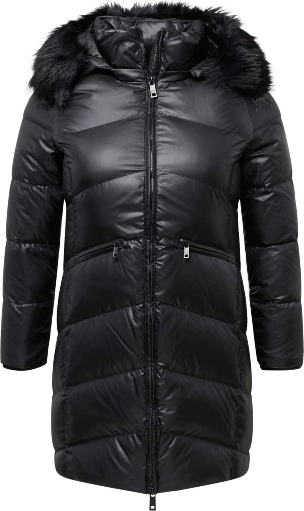 Calvin Klein Curve Zimní kabát černá