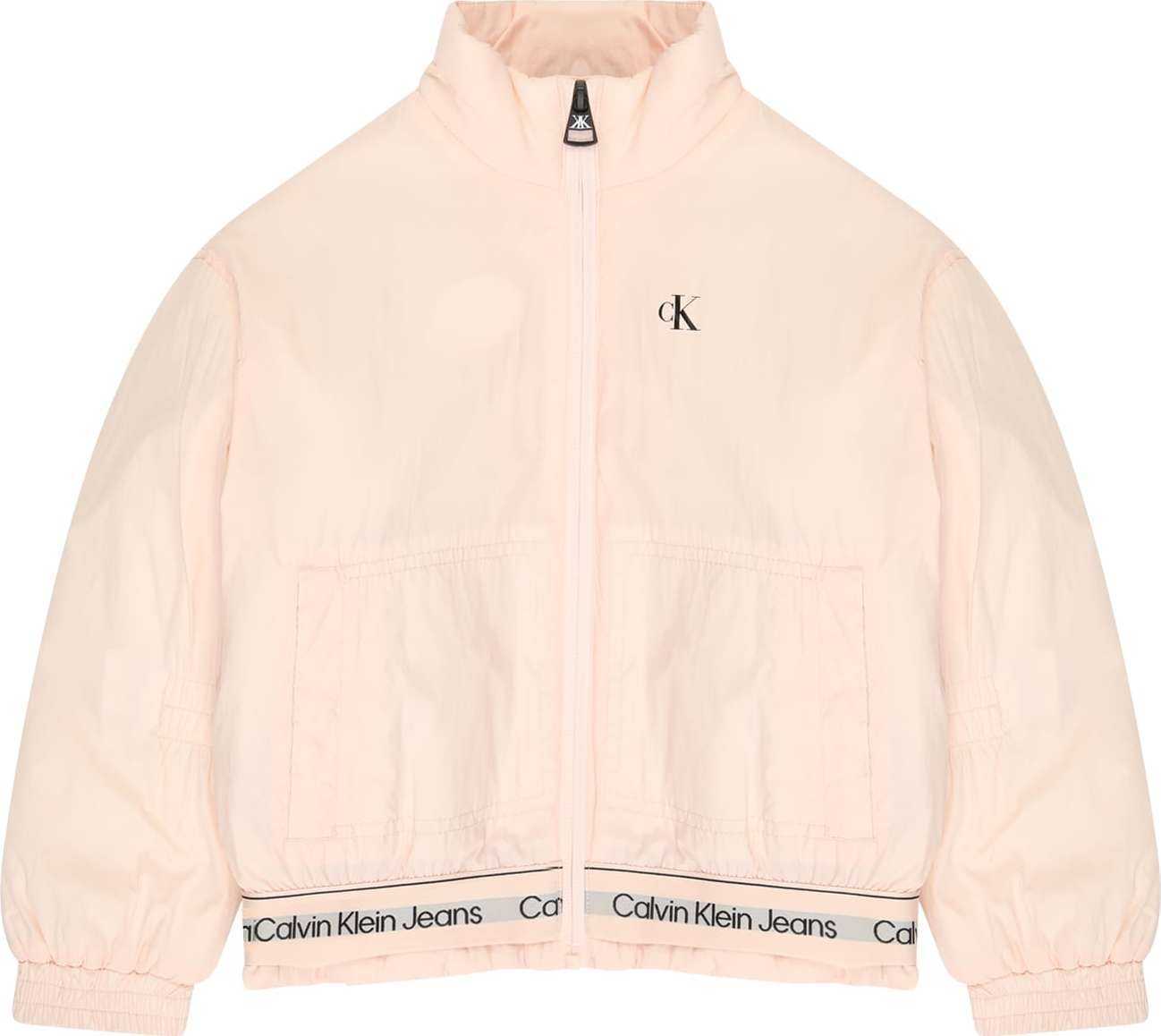 Calvin Klein Jeans Přechodná bunda růžová