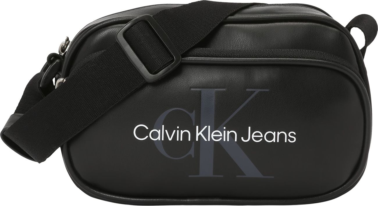 Calvin Klein Jeans Taška přes rameno černá / bílá