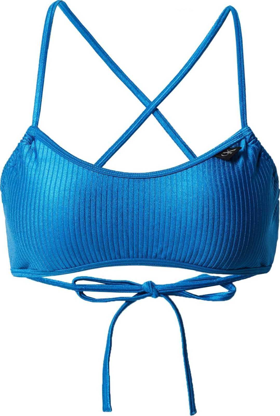Calvin Klein Swimwear Horní díl plavek modrá