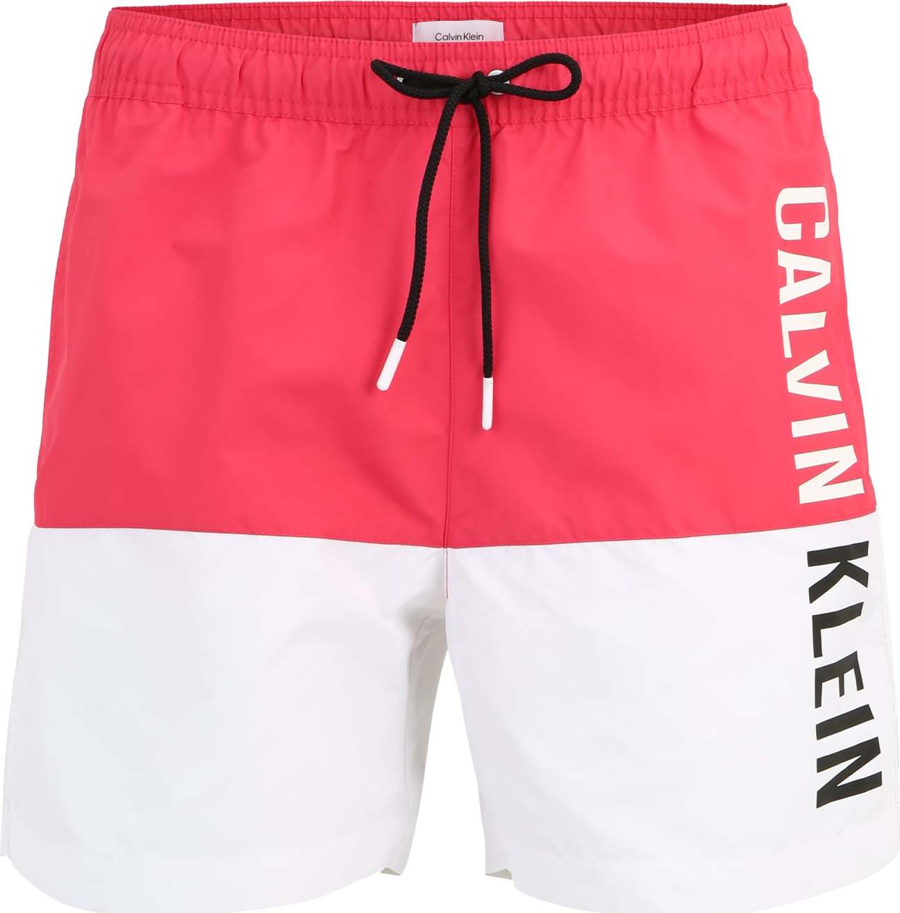 Calvin Klein Swimwear Plavecké šortky pink / černá / bílá