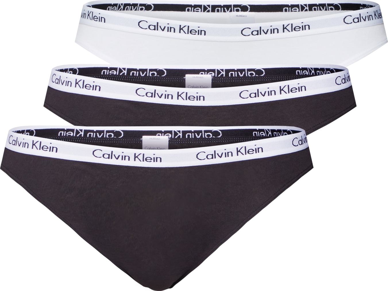 Calvin Klein Underwear Kalhotky černá / bílá