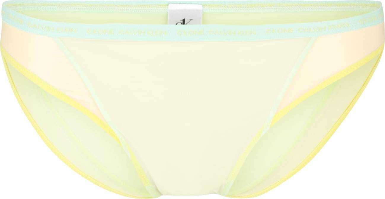 Calvin Klein Underwear Kalhotky 'Pride' limone / světle žlutá / nefritová