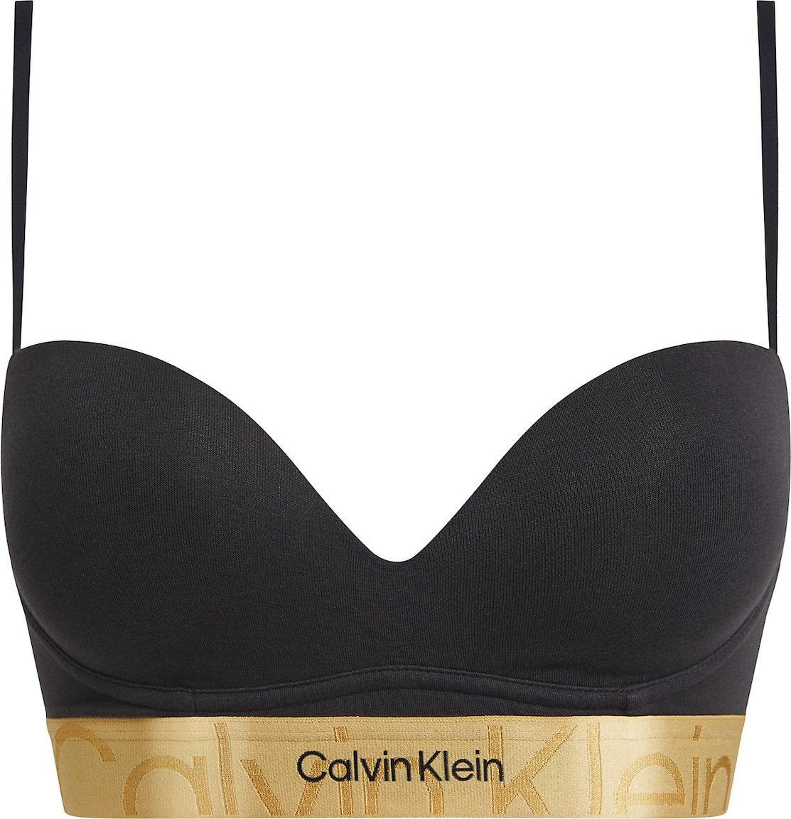 Calvin Klein Underwear Podprsenka zlatá / černá