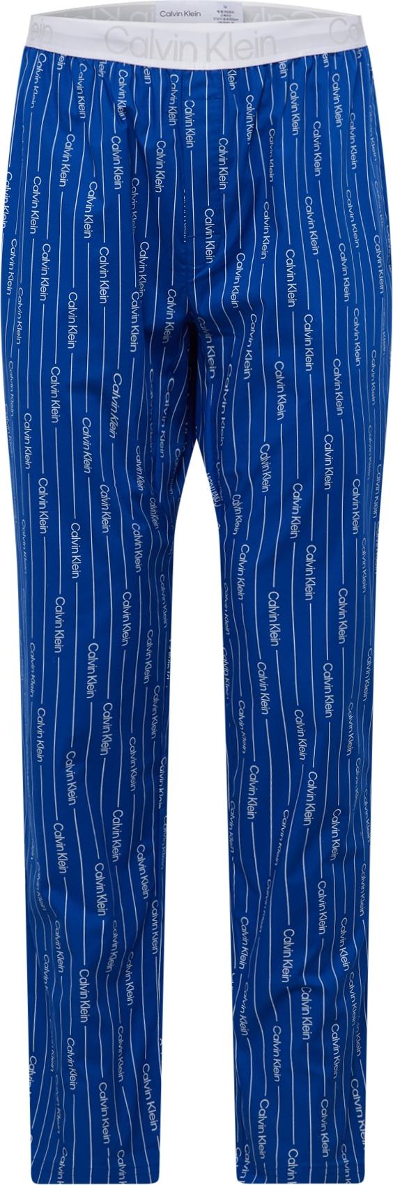 Calvin Klein Underwear Pyžamové kalhoty modrá / šedá / bílá