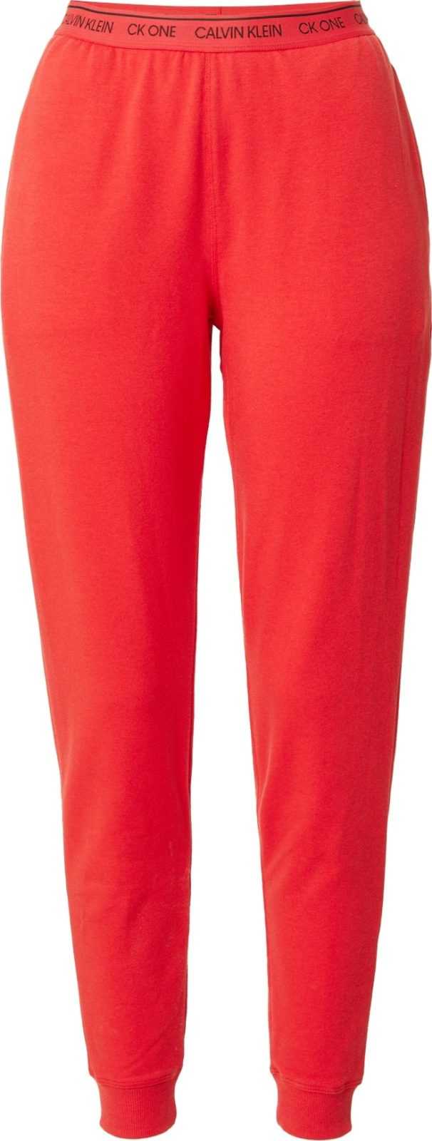 Calvin Klein Underwear Pyžamové kalhoty červená / černá