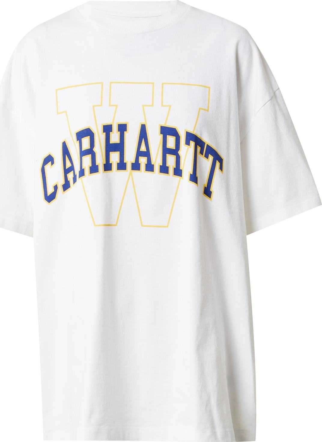 Carhartt WIP Tričko 'Grand' modrá / žlutá / bílá