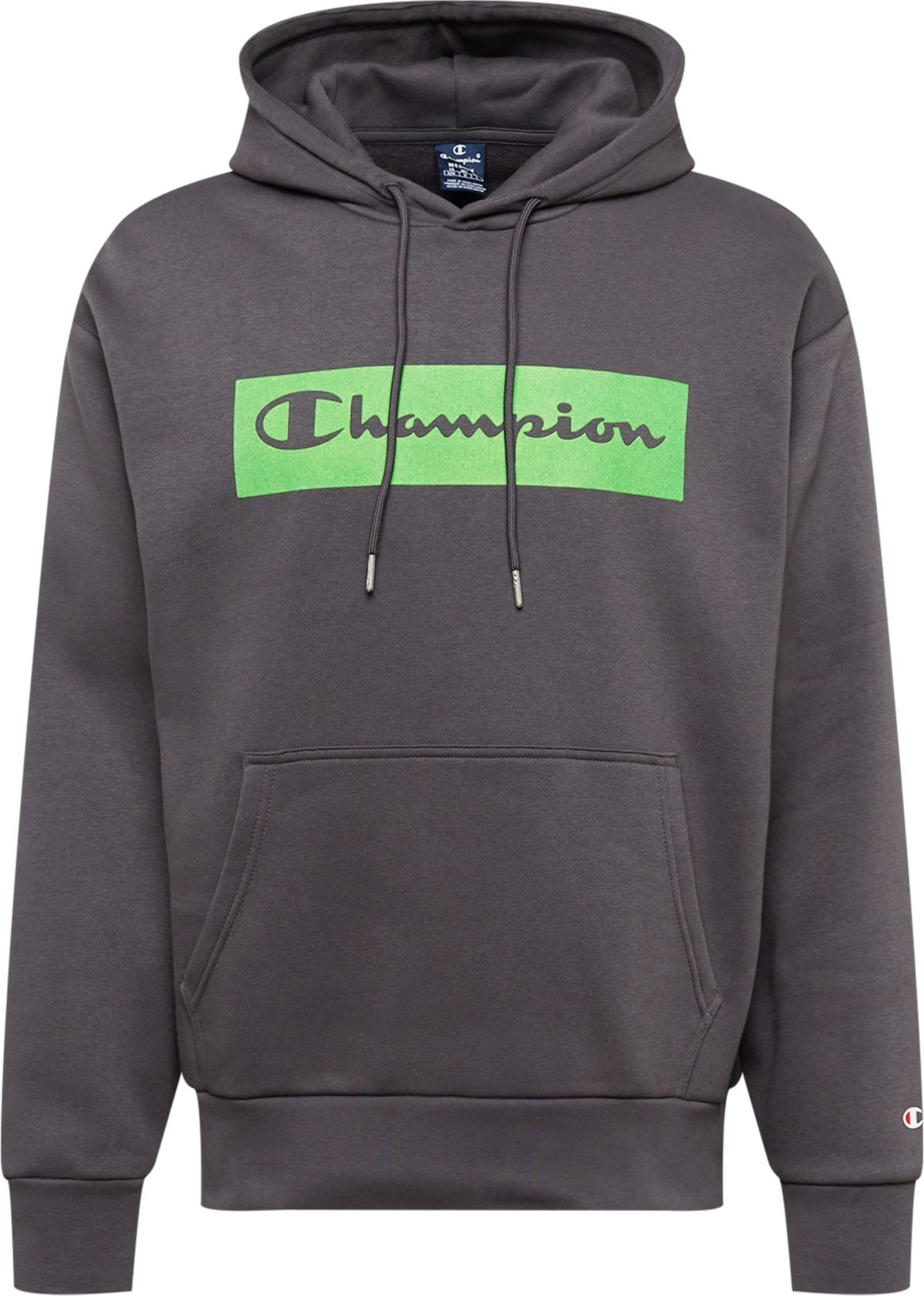 Champion Authentic Athletic Apparel Mikina tmavě šedá / trávově zelená