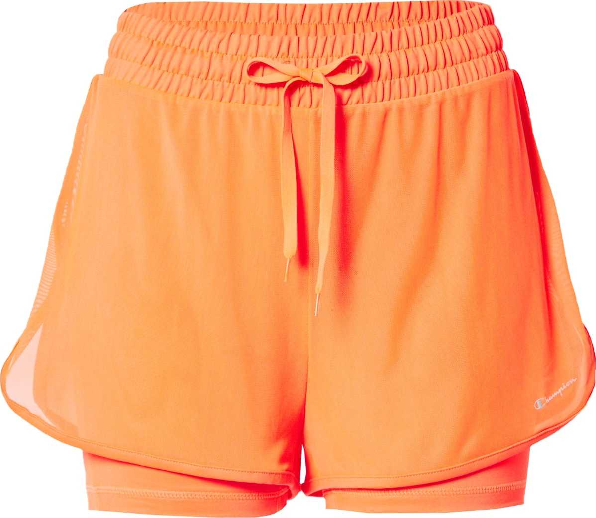 Champion Authentic Athletic Apparel Sportovní kalhoty oranžová / bílá