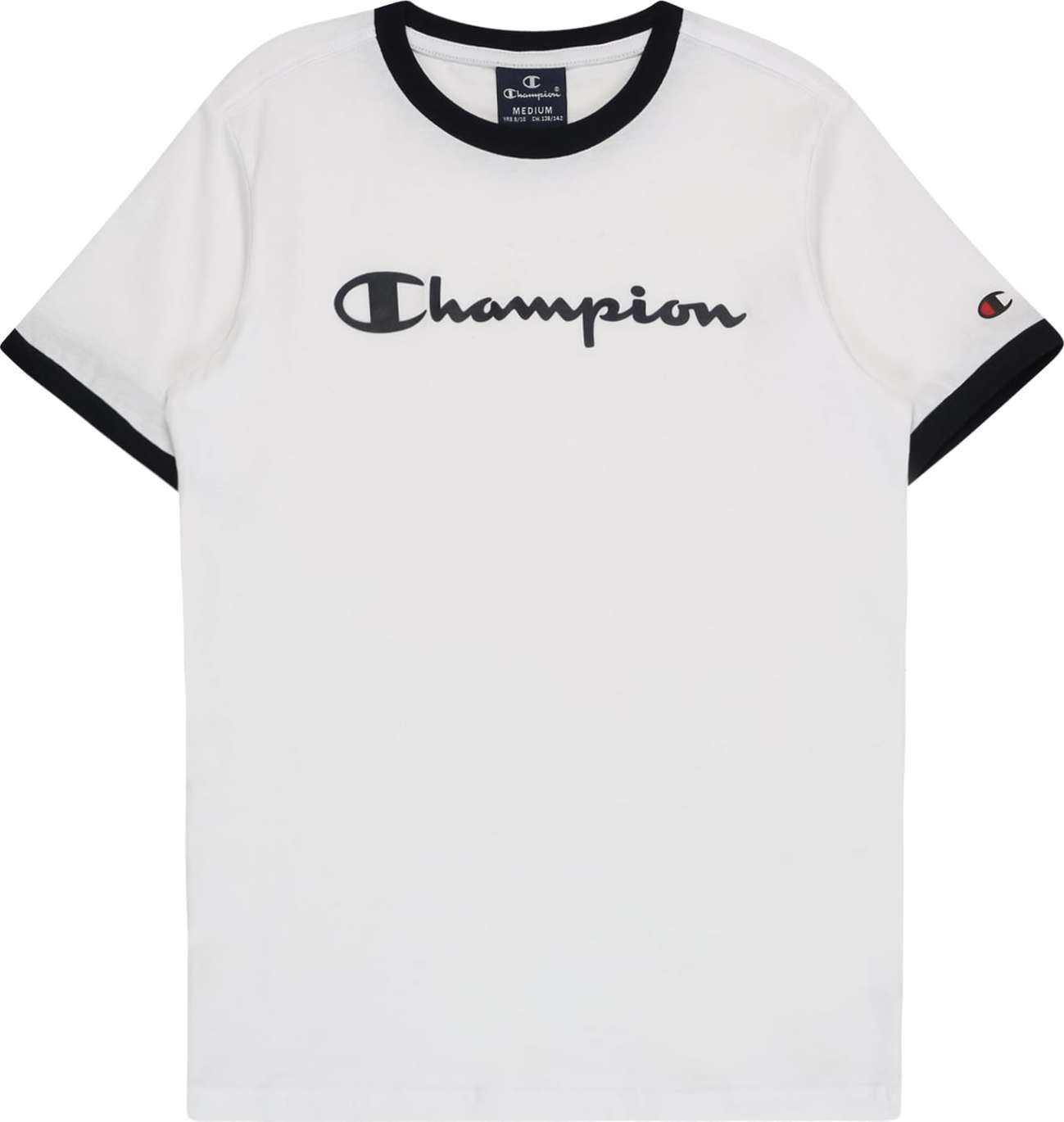 Champion Authentic Athletic Apparel Tričko 'Ringer' černá / bílá