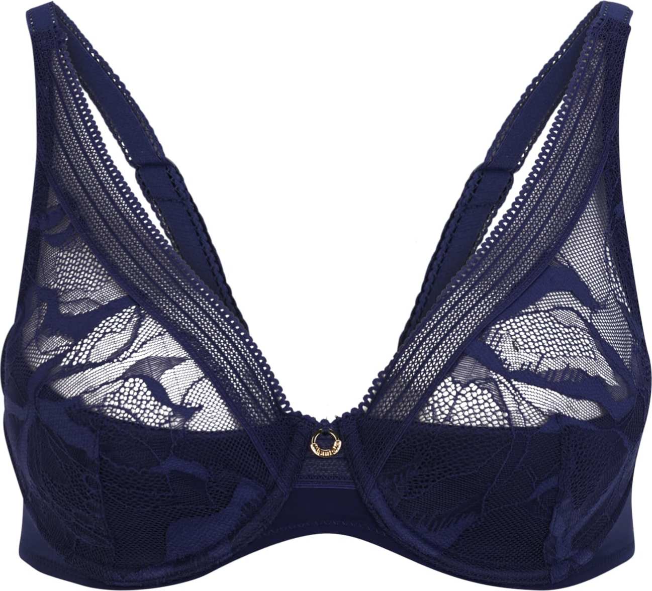 Chantelle Podprsenka 'TRUE LACE' indigo / zlatá