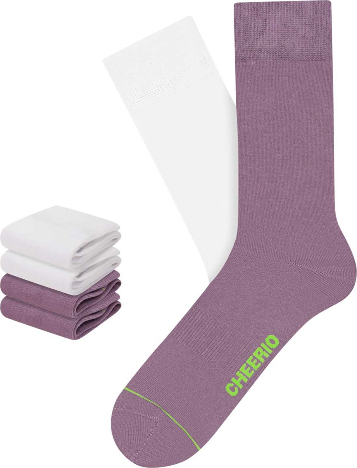 CHEERIO* Ponožky fialová / bílá