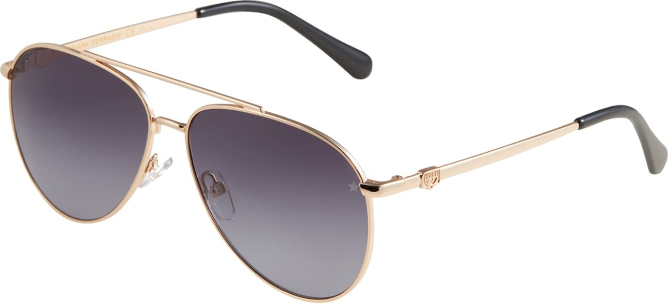 Chiara Ferragni Sluneční brýle '1001/S'' zlatá / šedá