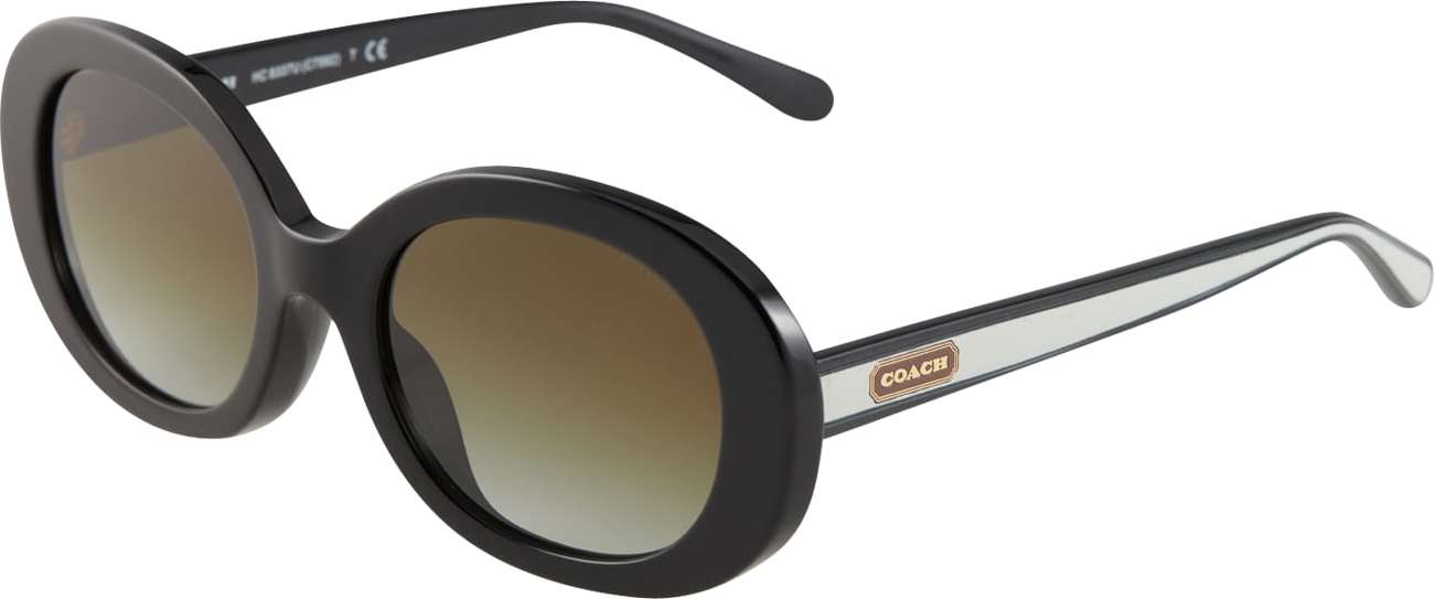 COACH Sluneční brýle '0HC8337U' krémová / brokátová / světle šedá / černá