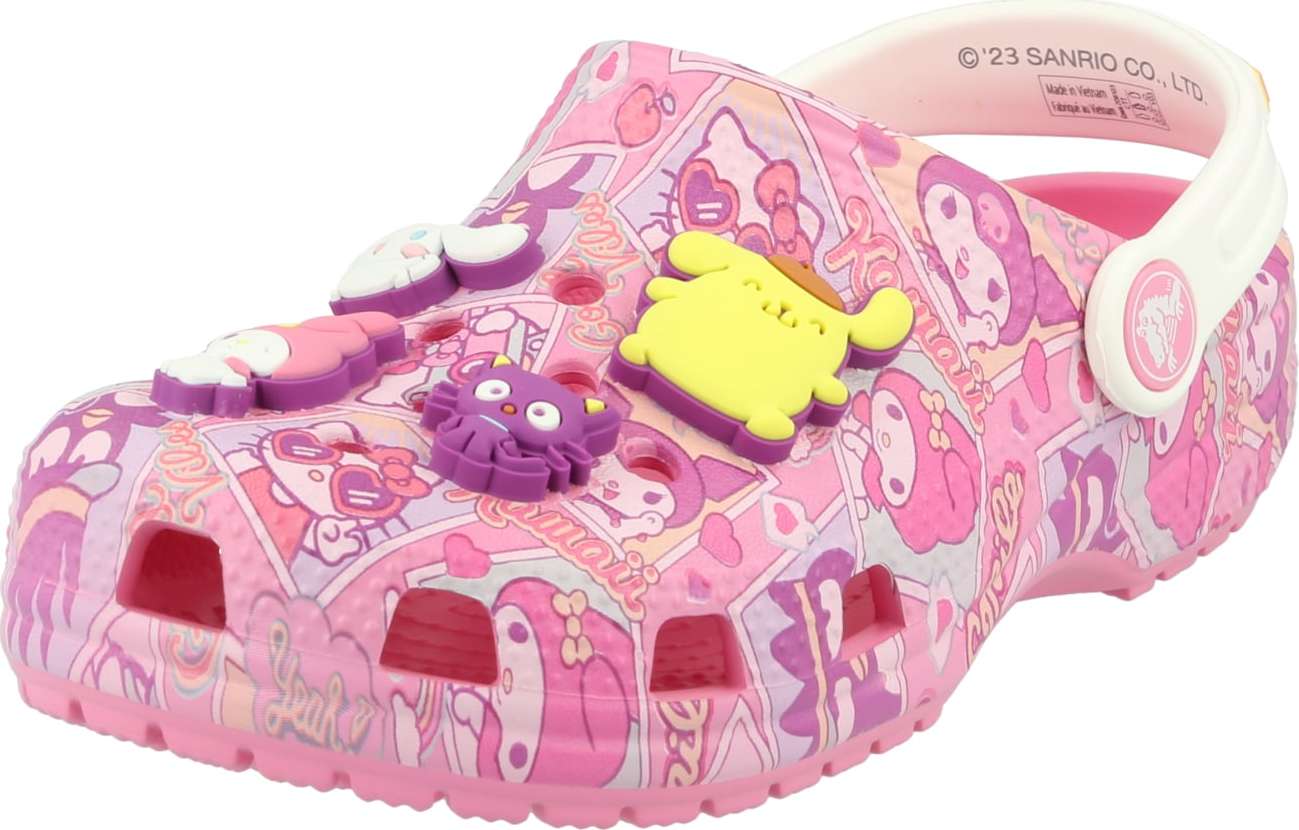 Crocs Sandály 'Hello Kitty' mix barev / světle růžová