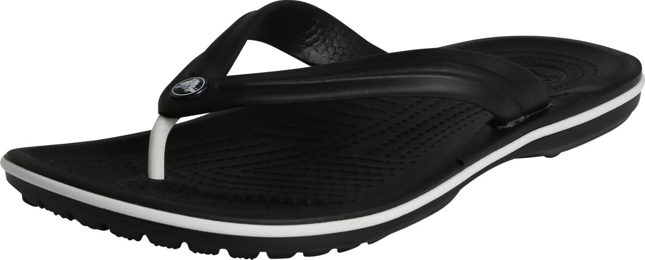 Crocs Žabky 'Flip' černá / bílá