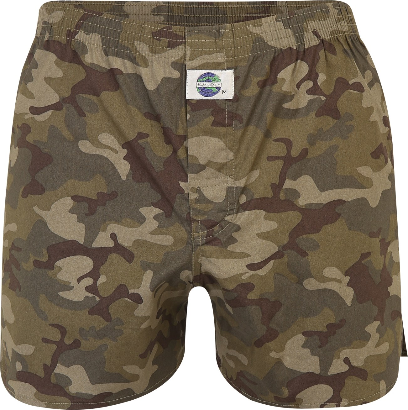 D.E.A.L International Boxerky béžová / hnědá / khaki